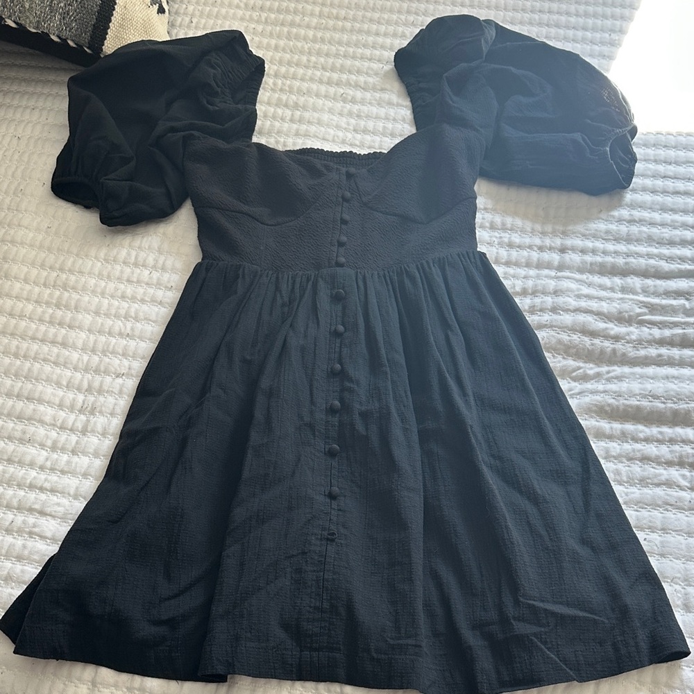 Maeve Black Long Sleeve Dress